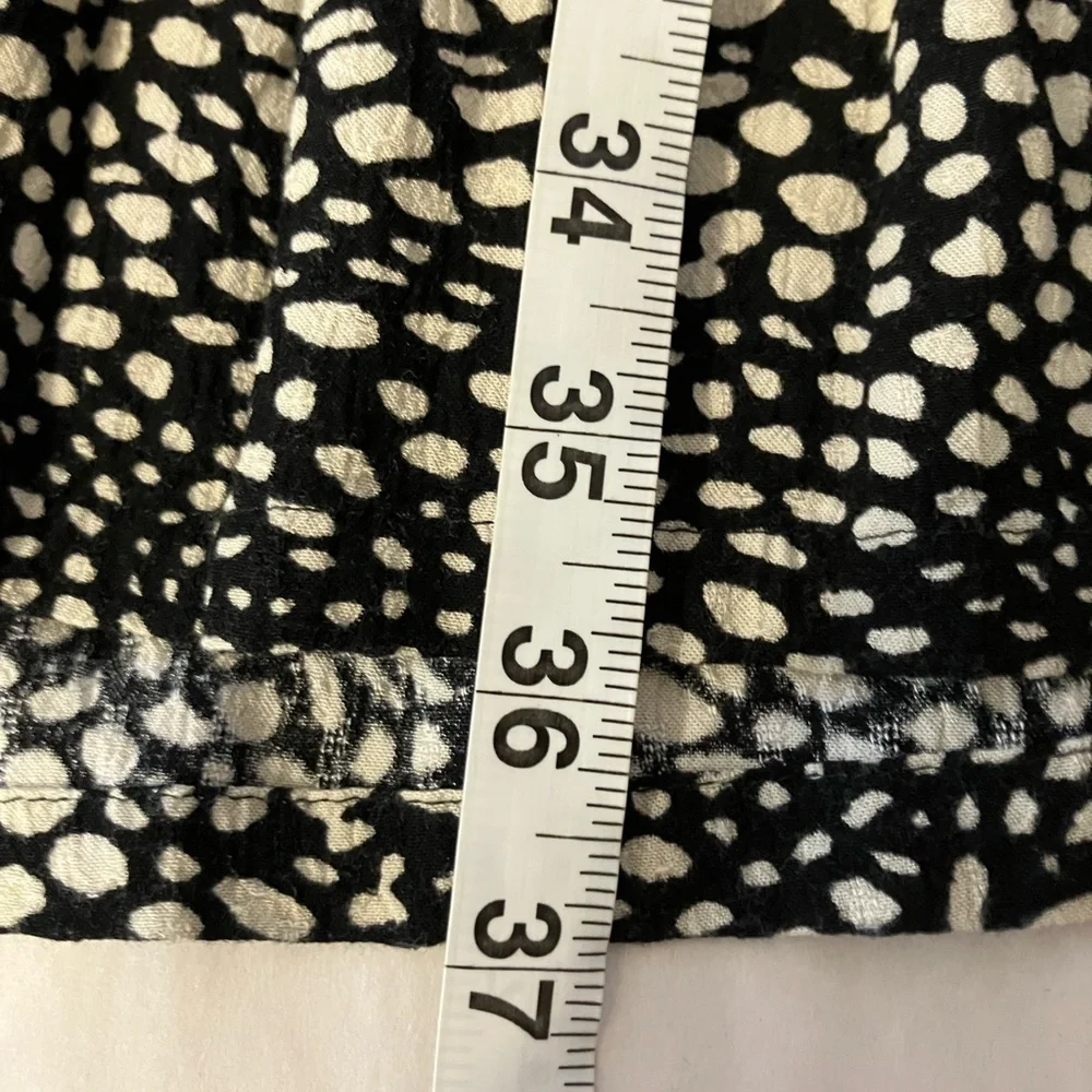 anthropologie Meave Mini Dress Sz M Black Short Sleeve 100% Viscose Summer - Picture 7 of 8